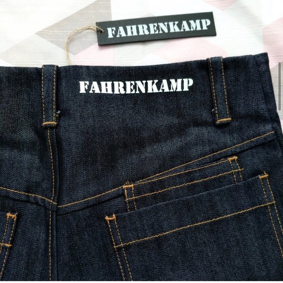 ❌🔥NWT Fahrenkamp❌ premium denim jeans brand, Jean Shorts - Picture 3 of 5